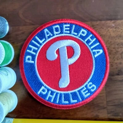 Philadelphia Phillies Patch MLB Baseball Sports Fanatics Embroidered Iron On 3" - Image 1 of 3