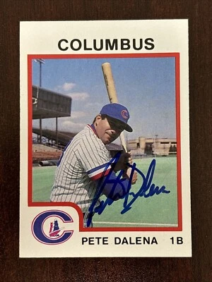 1987 Procards Pete Dalena #30 AUTO Autograph Signed Columbus Clippers - Image 1 of 2