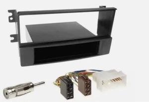 kit de montaje de radio DIN para Kia Sorento Facelift 2006-2009 negro BL/JC - Imagen 1 de 2