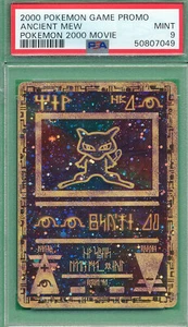 CRAZY CAT PSA 9 MINT ANCIENT MEW 2000 POKEMON MOVIE GAME PROMO GRADED PM *TPHLC - Picture 1 of 4