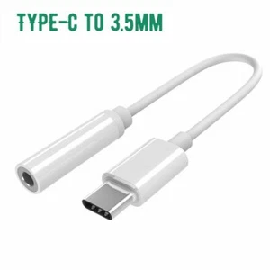 For Samsung Google USB Type C to 3.5mm Headphone Audio Aux Stereo Cable Adapter - Bild 1 von 4
