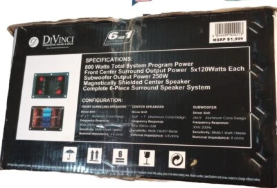 Sistema de sonido envolvente DiVinci Home Entertainment Foto 1 de 4