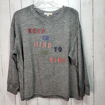 NWT C&C California Gray Long Sleeve Knit Shirt Keep in Mind to be Kind Size 2X  - Image 1 of 4