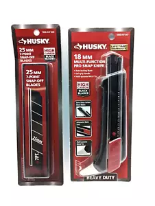 Husky - Multi-Function Pro Snap Utility Knife W/ Extra 5 Blade Pack- High Carbon - Picture 1 of 2