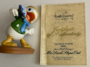 Disney WDCC Huey "Tag-Along Trouble" Mr.Duck Steps Out W/COA & Box Vtg - Picture 1 of 8