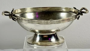 Antique Gorham Sterling Silver Compote ~ Bow Handles & Beaded Rim ~ 303g - Picture 1 of 8