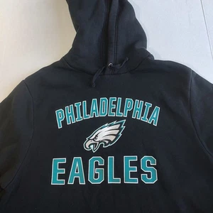 Philadelphia Eagles Fanatics Pro Hoodie Mens XL Black NFL Pullover Sweatshirt - Picture 1 of 9