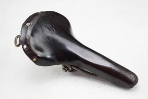 UNKNOWN SWALLOW STYLE LEATHER VINTAGE ROAD BICYCLE SADDLE (2) - Picture 1 of 6