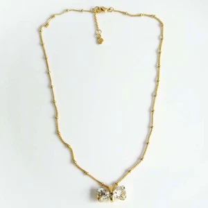 New 17" Cabi CZ Bow Pendant Necklace Chic Women Party Vacation Show Jewelry Gift - Picture 1 of 4