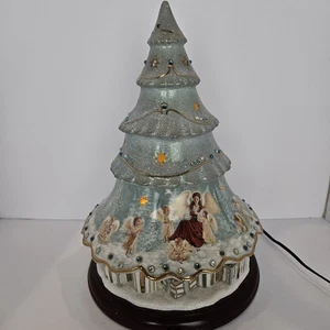 BRADFORD EXCHANGE "HEAVEN'S HOLIDAY HELPERS" PORZELLAN WEIHNACHTSBAUM *LESEN* - Bild 1 von 14