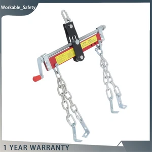 RED 3/4 Ton Red Engine Hoist Shop Crane Accessory 3 Engine Leveler Steel - Picture 1 of 13