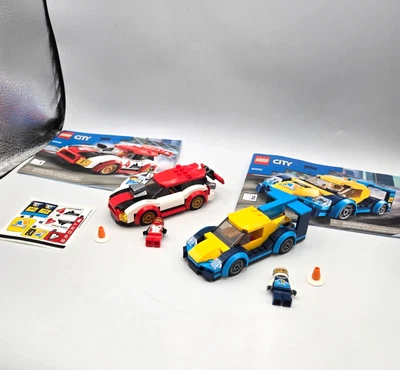 LEGO City 60256 Juego Completo de Coches de Carreras con Minifiguras, Manual - Conductor Deportivo Foto 1 de 4