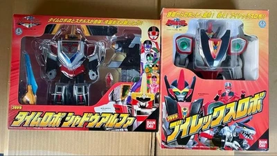 Power Rangers Time Force Timeranger TimeRobo Shadow Alpha V-Rex set BANDAI w/BOX - Image 1 of 4