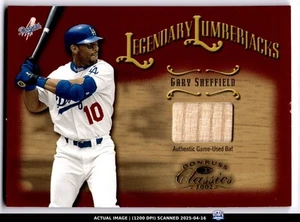 2002 Donruss Classics #LL-32 Gary Sheffield Legendary Lumberjacks #/500 Dodgers - Bild 1 von 2
