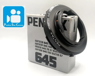 🎦VIDEO👀✨Unused✨ Pentax Mount Adapter 645 For Pentax 67 6x7 Lens From JAPAN - Image 1 of 4