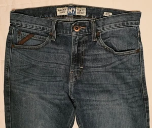 Ariat Legacy Mens M7 Jeans 32x31 Slim Fit Bootcut Drifter Denim Cowboy Rodeo EUC - Picture 1 of 16