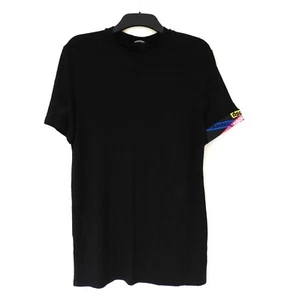 Dsquared2 Arm Band Tape Black Tee T-Shirt Size XXL Lounge - Picture 1 of 12