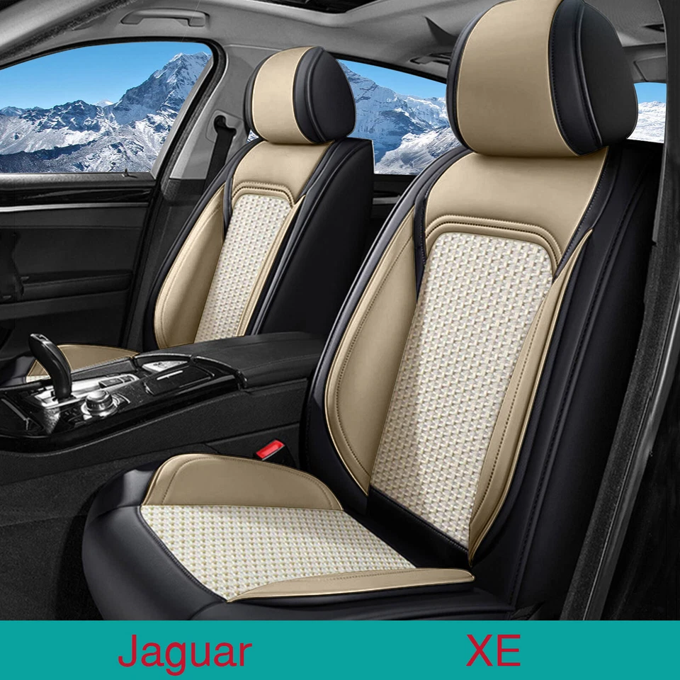 Faux Leather Car 5 Seat Cover Front&Rear Cushion Pad For Jaguar XE 2017-2020 - Изображение 1 из 4