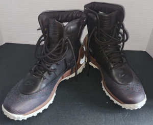 Nike Zoom Kynsi Jacquard wasserdicht braun Stiefel seitlicher Reißverschluss Damengröße 7 gebraucht, in einwandfreiem Zustand Wandern - Bild 1 von 10