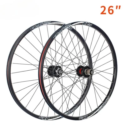 26 Zoll Mountainbike Radsatz 4 Lager V/Scheiben Bremse Nabe MTB Fahrrad Rad - Bild 1 von 4