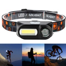 XPE COB LED Headlamp USB Rechargeable Flashlight Mini Headlight head light Torch