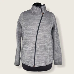 Champion C9 Victory Gray Asymmetrical Zip Up Jacket For Women Size Large - Picture 1 of 7