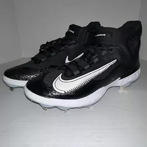 Botines de béisbol para hombre 14 Nike Alpha Huarache Elite 4 Mid de metal negro DJ6520-001 - Imagen 1 de 7