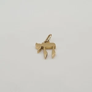 Pendentif Hai en or jaune 18 carats 1x1cm - Picture 1 of 4