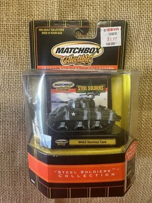 NEW Matchbox Collectibles STEEL SOLDIERS M4A3 Sherman Tank NIP - Image 1 of 3