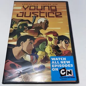 NEW Young Justice Season One Vol. 1 DVD 2011 Cartoon Netowrk Superboy Kid Flash - Foto 1 di 11
