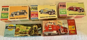 VINTAGE - 3 Pyro, 1 American La France, 1 Athearn Plastic Car Train Model Kits - Picture 1 of 17