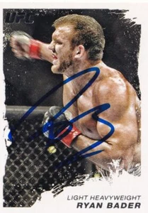 Ryan Bader Signed 2011 Topps UFC Moment of Truth Card #111 PSA/DNA COA Autograph - Picture 1 of 24