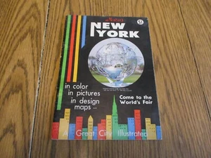1964 PAPER BOOKLET NESTER'S NEW YORK WORLDS FAIR THEATRES PARKS LIBERTY - Picture 1 of 8