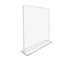 Countertop Splash Guard Barrier for Sinks Kitchens Bars Restrooms Acrylic - Picture 1 of 3