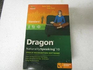Dragon Naturally Speaking 10 with Microphone/Headset PC Windows 7 32 bit - NEW - Picture 1 of 6