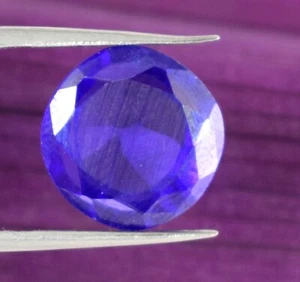 Natural 13.60 Ct Round Purple Spinel Ring Size Gemstone Certified B27299 - Picture 1 of 8