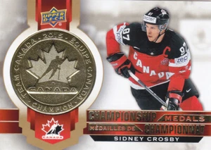 21/22 TIM HORTONS TEAM CANADÁ... SIDNEY CROSBY... MEDALLAS DE CAMPEONATO... ENVÍO COMBINADO - Imagen 1 de 1