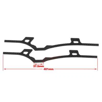 Carbon Fiber LCG Chassis Frame Rail for 1/10 RC Car Crawler Axial SCX10 II 90046 - Image 1 of 4