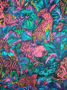 Hoffman California Fabrics-Jewels of the Jungle- 3 2/3 Yards x 43" - Picture 1 of 8