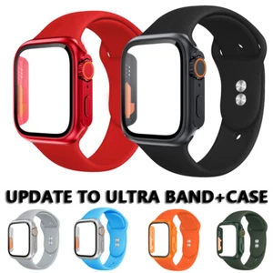 Case Upgrade to Ultra 2 Sport 41/49mm For Apple Watch Series 9 8 7 6 Band Strap - Picture 1 of 25