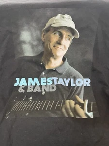 James Taylor 2007 Tour T-shirt Black Size L Large Brand New - Picture 1 of 2