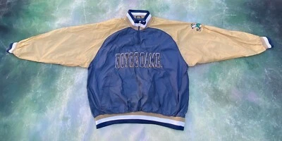 Vintage Chalk Line NCAA Notre Dame Fighting Irish Men's Pull Over Jacket Size XL - Image 1 of 4