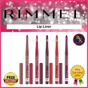 RIMMEL Lip Liner Exaggerate Automatic PENCIL Choose You Shade - Picture 1 of 24