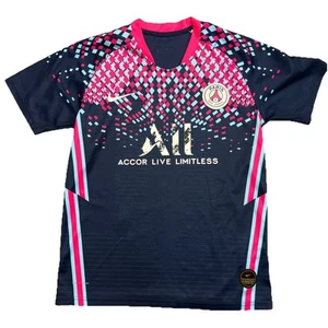Paris Saint Germain Accor Limitless Live Pink Blue Soccer Futbol Football Jersey - Picture 1 of 9