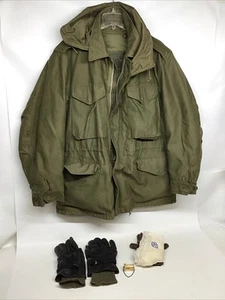 Early Vietnam War 1956 M51 OD Field Jacket w Liner M43 Hood M49 Gloves & Shells - Picture 1 of 16