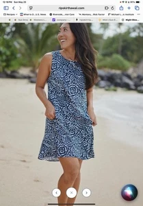 RIPSKIRT HAWAII Sundress Black Short Dress Womens Size Medium New Beach - Picture 1 of 1