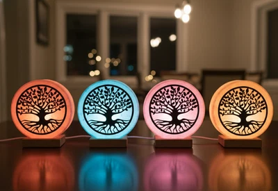 Himalayan Pink Salt USB Color Changing  lamp (Tree) , Desk Decor - Image 1 of 3