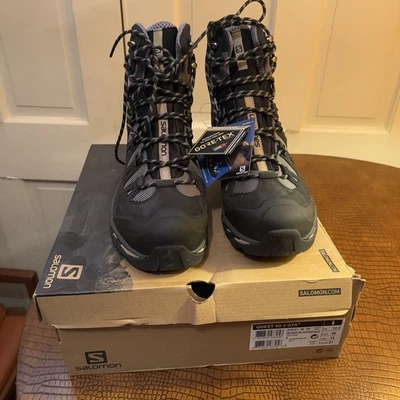 Salomon Quest 4D 2 GTX Gore-tex Botas Impermeables Hombre’s 13 Detroit Negro Navajo Foto 1 de 4