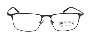 Anteojos Bulova Titatium Carondelet gris/naranja cuadrados con borde completo designados Foto 1 de 4