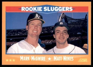 1988 Score #648 Mark McGwire Matt Nokes - Picture 1 of 2